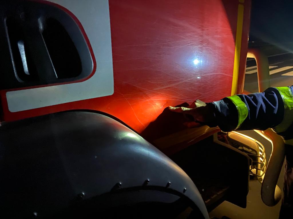 Le Port : Coup de chaud cette nuit au rond-point du Sacré Coeur