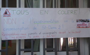 Des enseignants de Saint-Denis se mobilisent devant le Rectorat ce mercredi