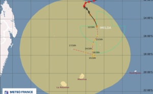La tempête tropicale modérée Imelda continue de perdre en intensité