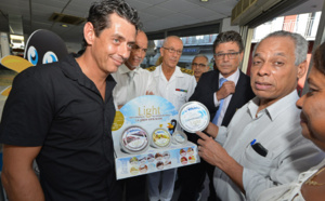 Victorin Lurel à l'Igloo pour promouvoir les produits sans sucre ajouté