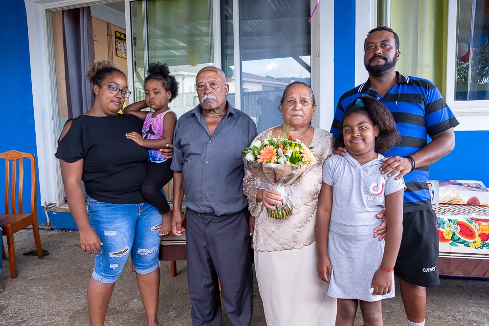 Les époux LAURET célèbrent leurs Noces d’Or à Bois-de-Nèfles
