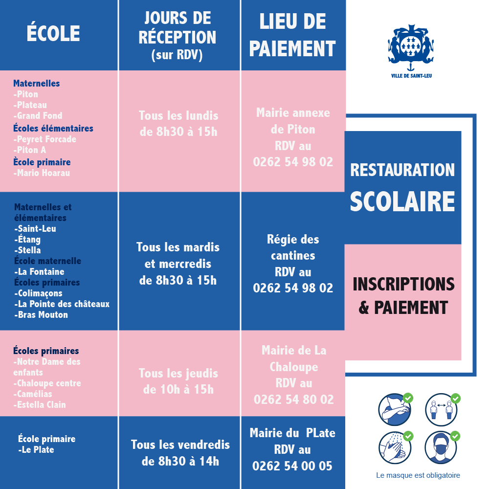 Inscrivez votre enfant à la cantine dès le 1er mars