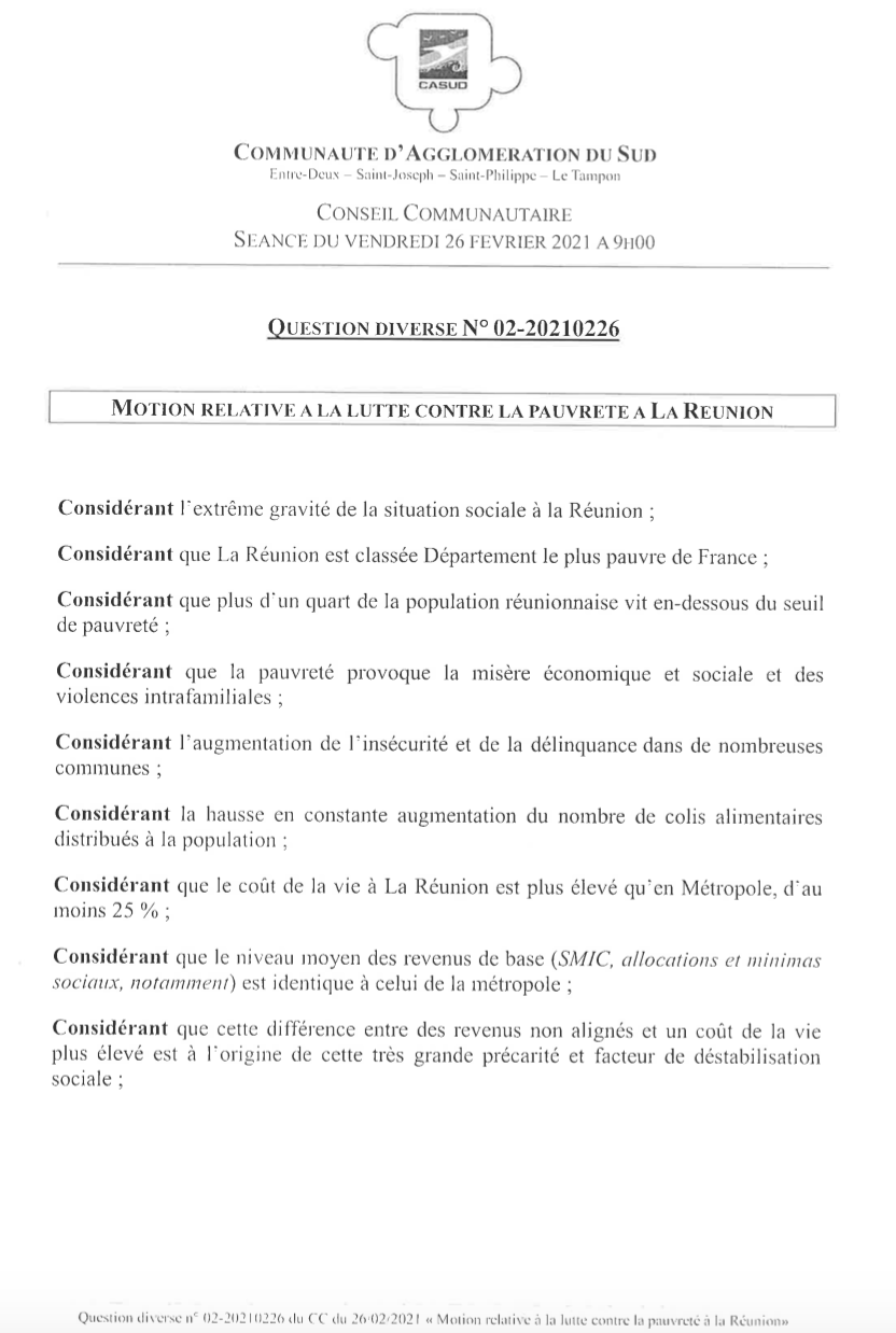 Compte-rendu du Conseil Communautaire du vendredi 26 février 2021