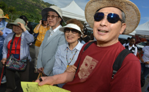 Des croisiéristes japonais à la découverte de la Réunion: Retour en images