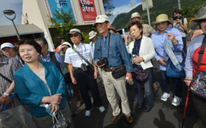Des croisiéristes japonais à la découverte de la Réunion: Retour en images