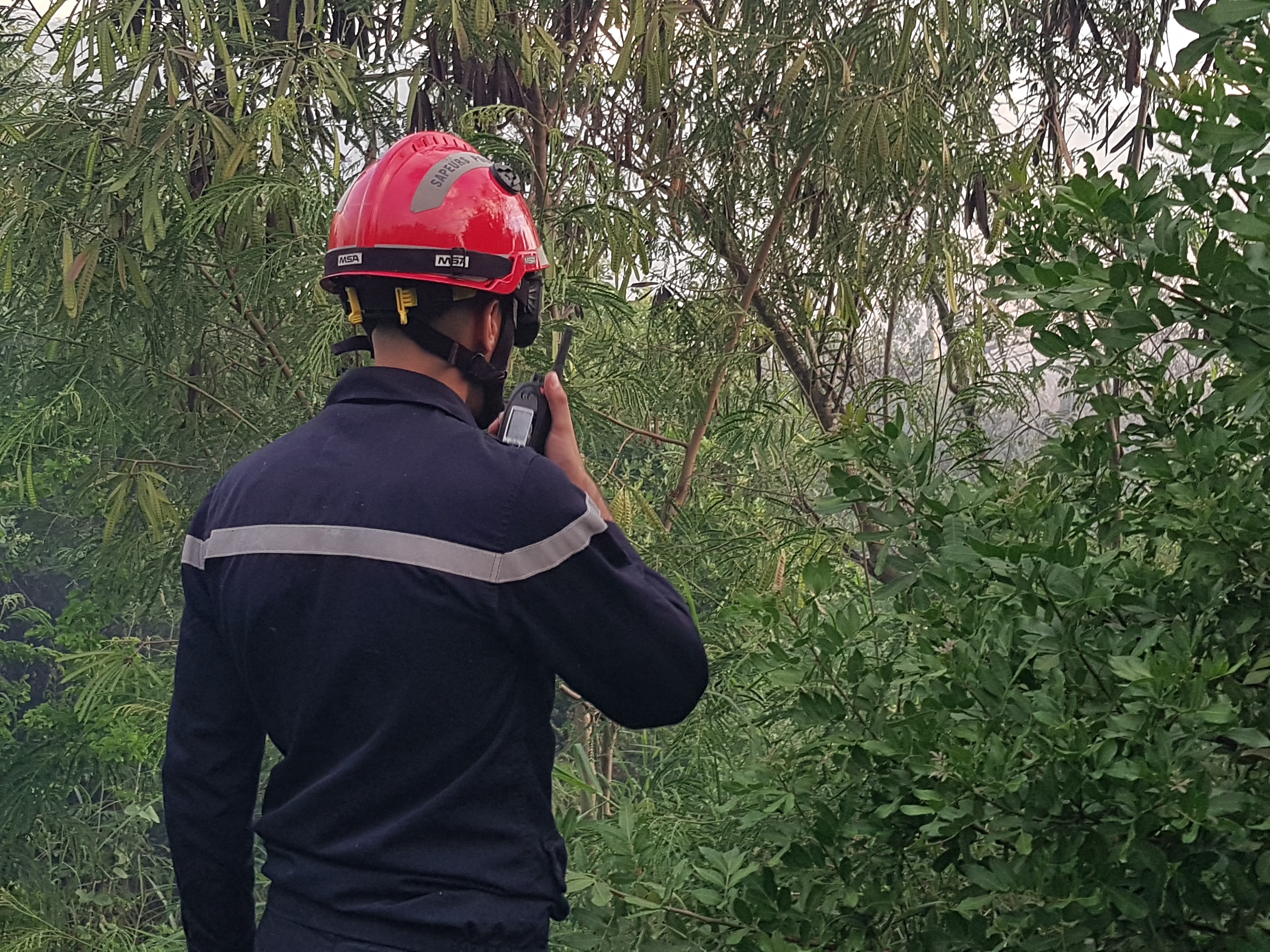 Incendie à l’étang Saint-Paul