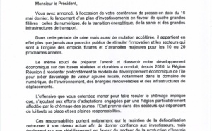 Didier Robert écrit à François Hollande