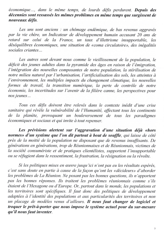 Huguette Bello officialise sa candidature aux Régionales