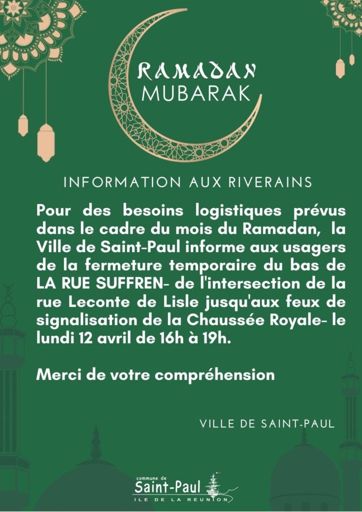 Règlementation temporaire de la circulation et du stationnement dans la rue Suffren ce lundi 12 avril 2021