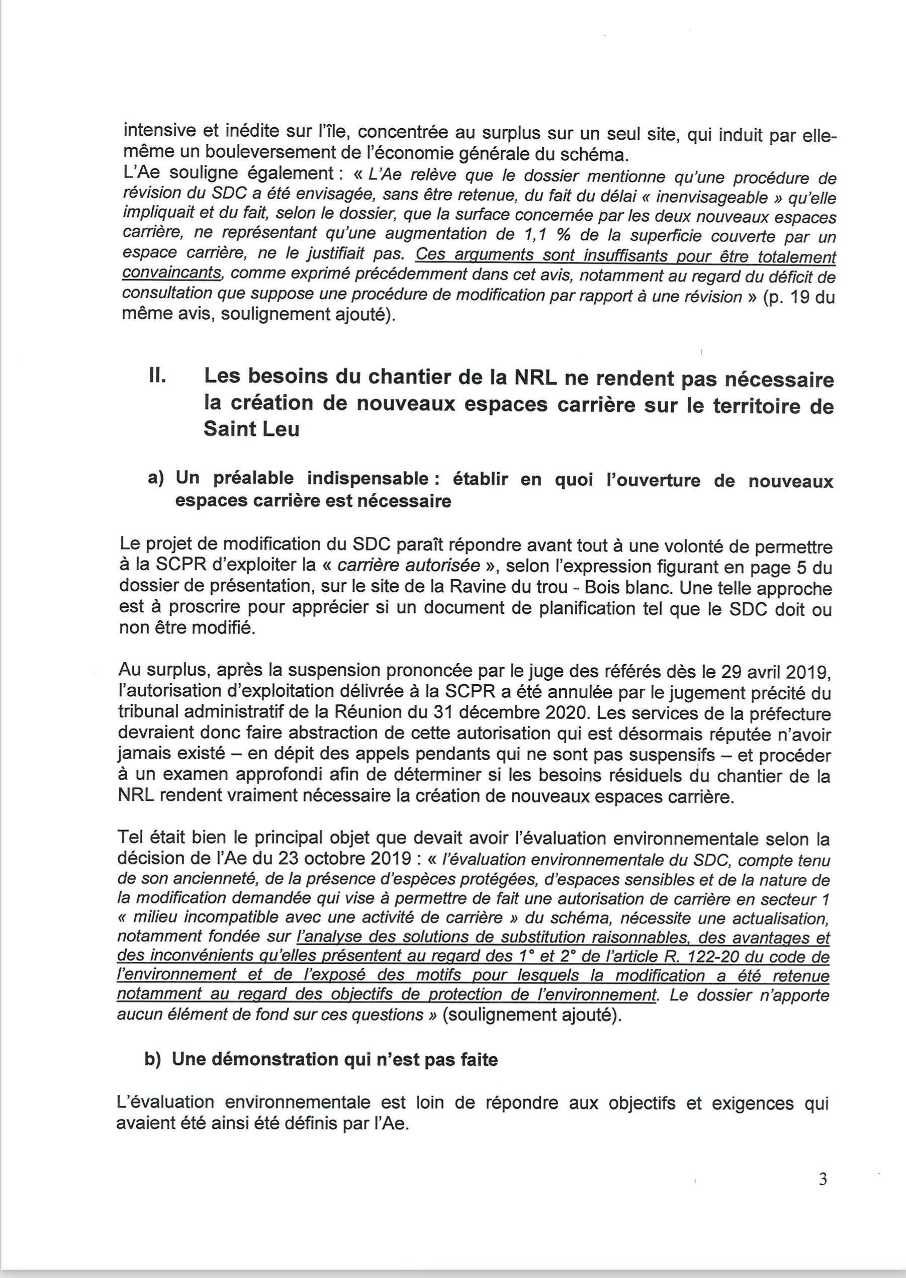St-Leu confirme son opposition à la carrière de Bois Blanc