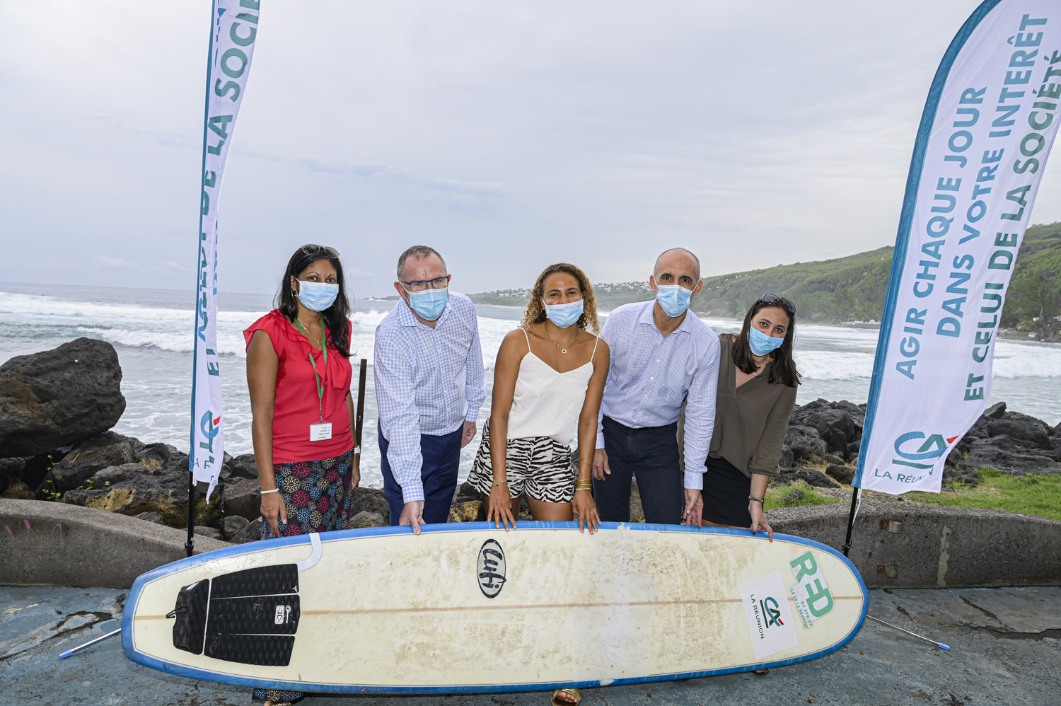 Le Crédit Agricole soutient la surfeuse réunionnaise Alice Lemoigne