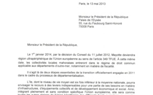 Tous les élus de Mayotte écrivent à F. Hollande pour obtenir les moyens de la départementalisation