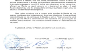 Tous les élus de Mayotte écrivent à F. Hollande pour obtenir les moyens de la départementalisation