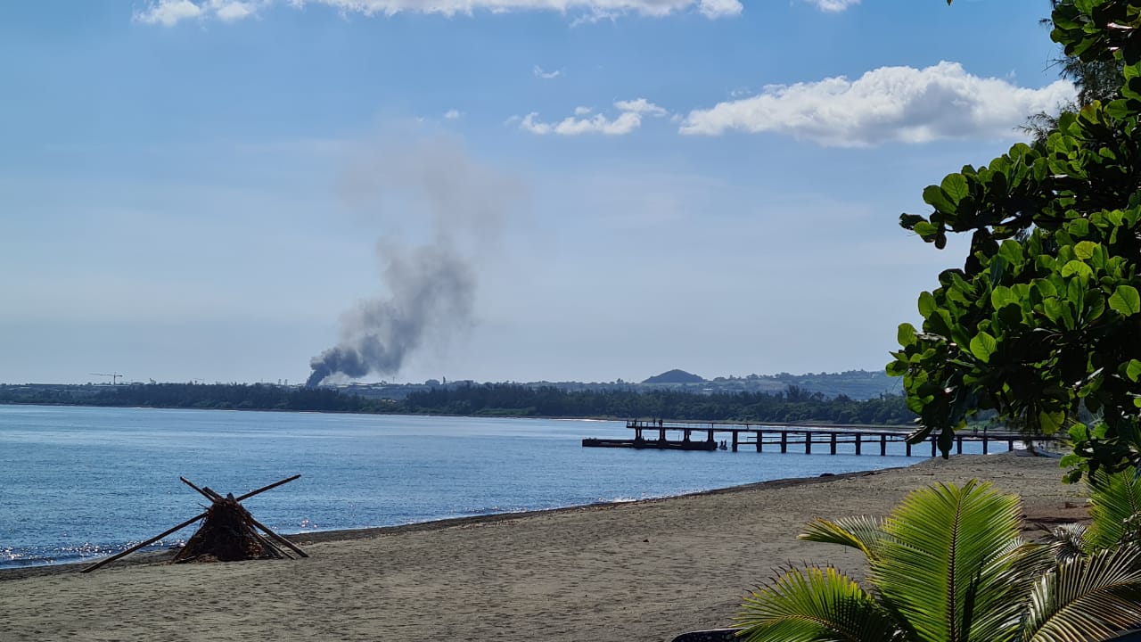 Photo : Incendie à Cambaie 