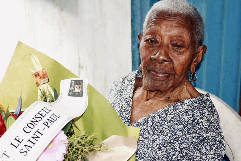 Marie-Alexina MADACENE, doyenne des Réunionnais, fête ses 109 ans à Saint-Paul