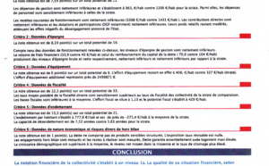 Les finances de La Possession bien notées par un bureau d'études