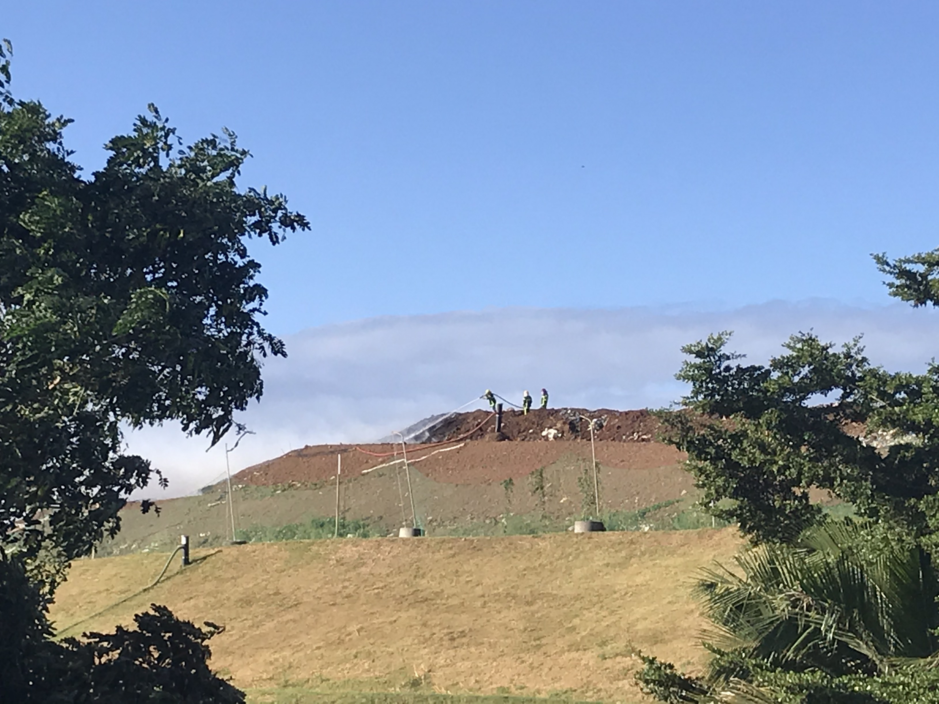 Incendie sur le site d'enfouissement de Ste-Suzanne