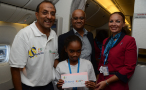 Un 6000ème sourire et une 7ème bougie fêtés avec Air Austral