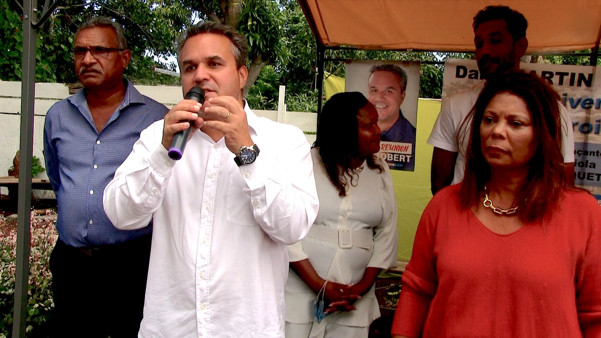 Vidéo - Départementales : Didier Robert soutient Dany Martin et René Rattinon dans le canton 18