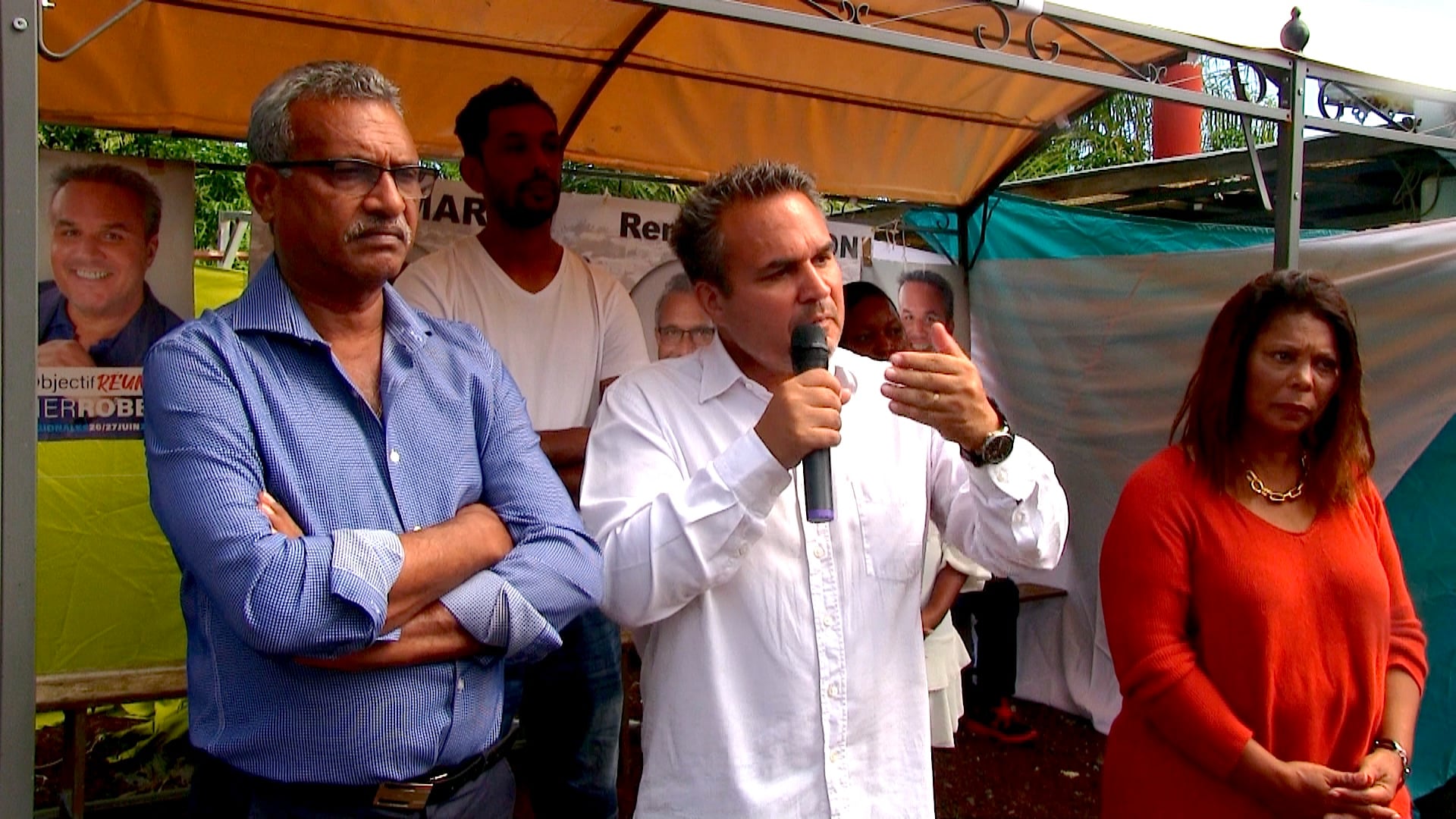 Vidéo - Départementales : Didier Robert soutient Dany Martin et René Rattinon dans le canton 18