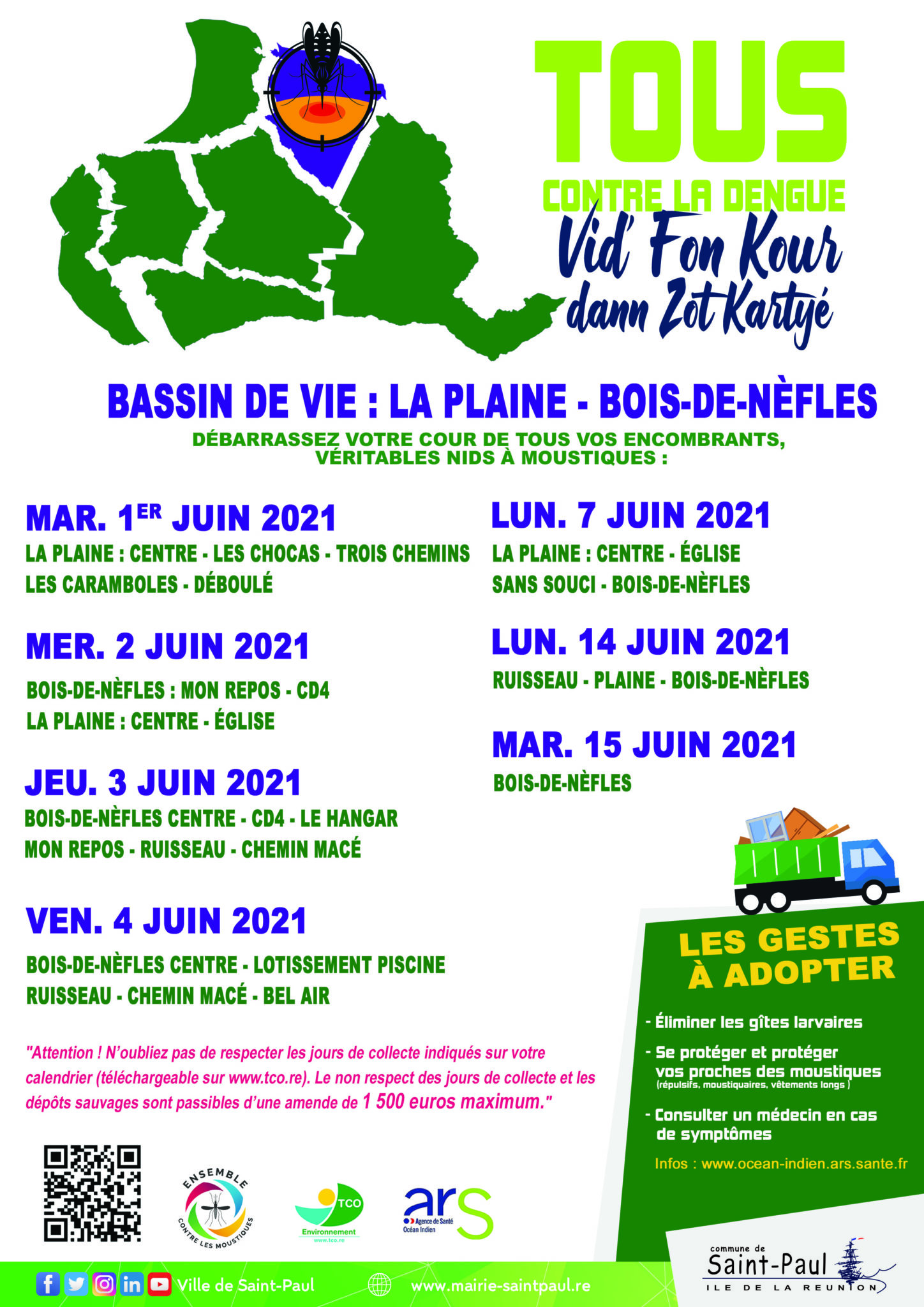 Tous contre la dengue à Saint-Paul