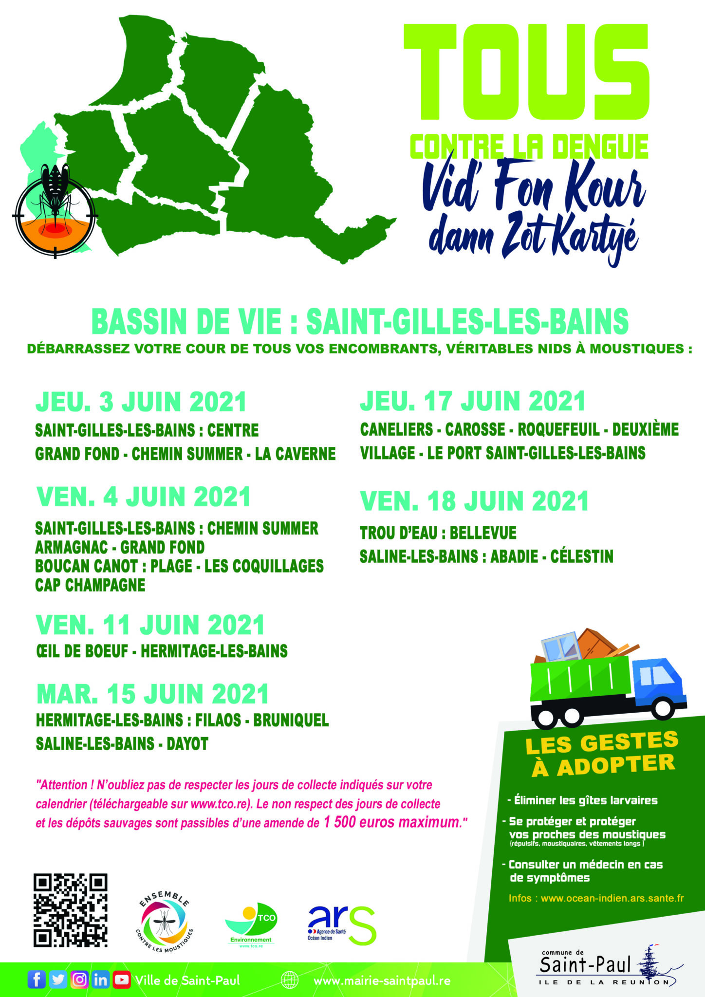 Tous contre la dengue à Saint-Paul
