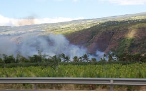 L'étang St-Paul ravagé par les flammes, gros ralentissements sur la quatre voies