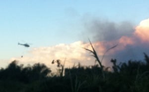 L'étang St-Paul ravagé par les flammes, gros ralentissements sur la quatre voies