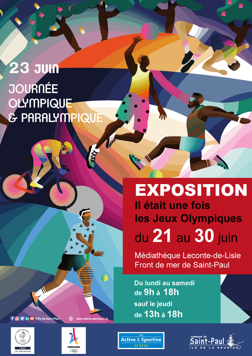 « Il était une fois les Jeux Olympiques » exposé à la médiathèque Leconte-de-Lisle