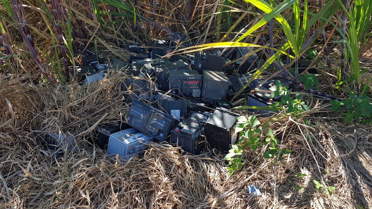 Makote puissance 1000 : Une centaine de batteries retrouvées dans un champ de cannes à Ste-Marie
