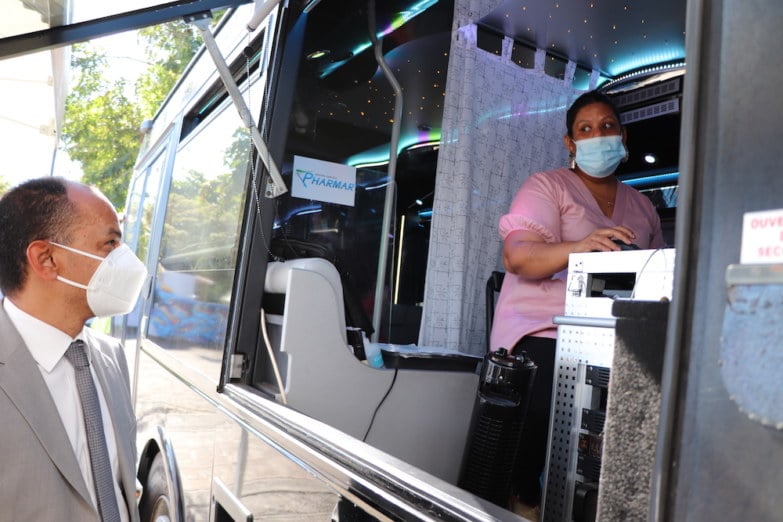 Le front de mer accueille le Vaccinobus