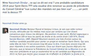 Nassimah Dindar candidate à Saint-Denis ? 