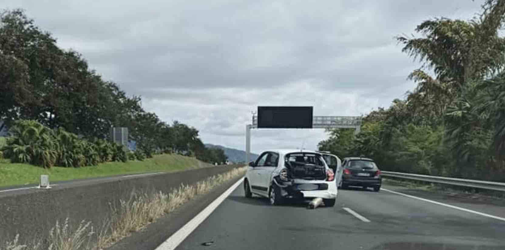Des véhicules réformés après un choc sur la 4 voies de Sainte-Marie