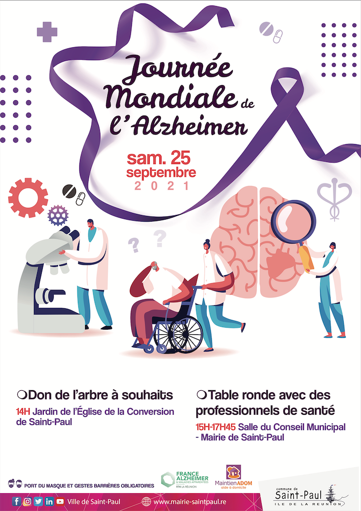 La Ville de Saint-Paul sensible à la prévention de la maladie d’Alzheimer