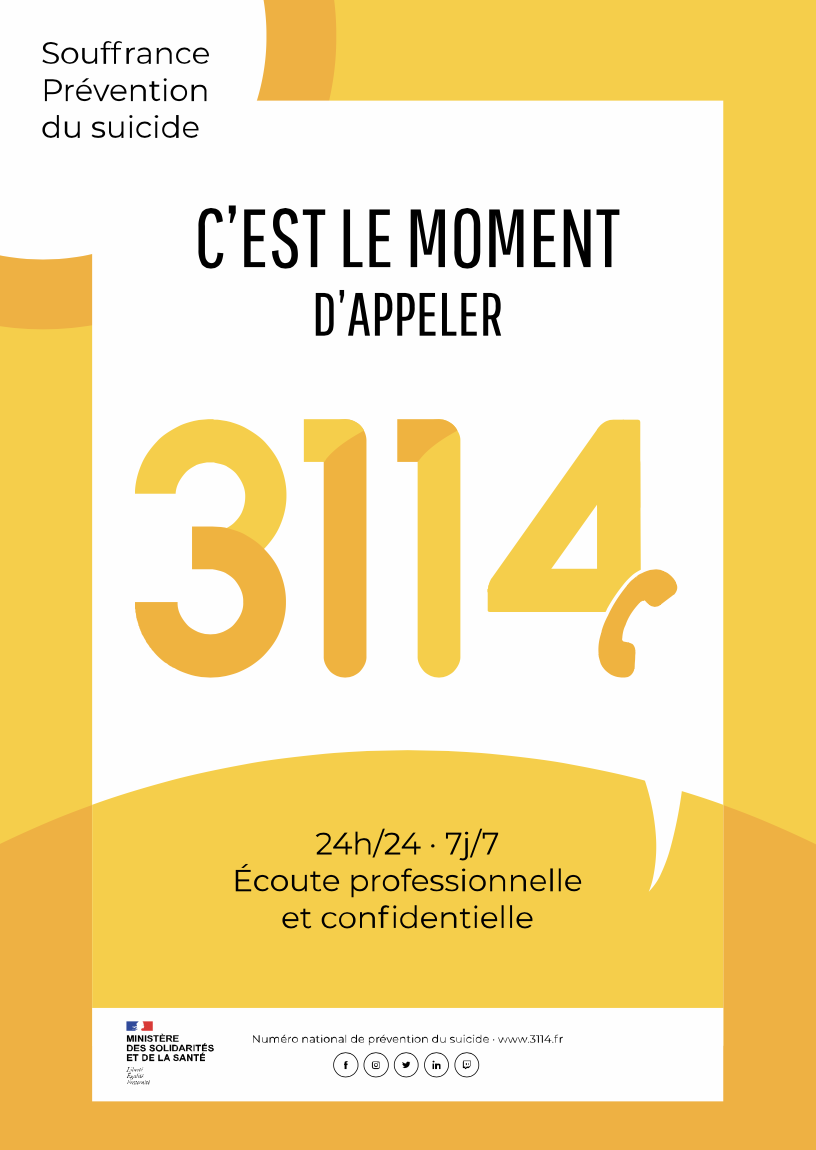 Lancement national d’un numéro de prévention du suicide