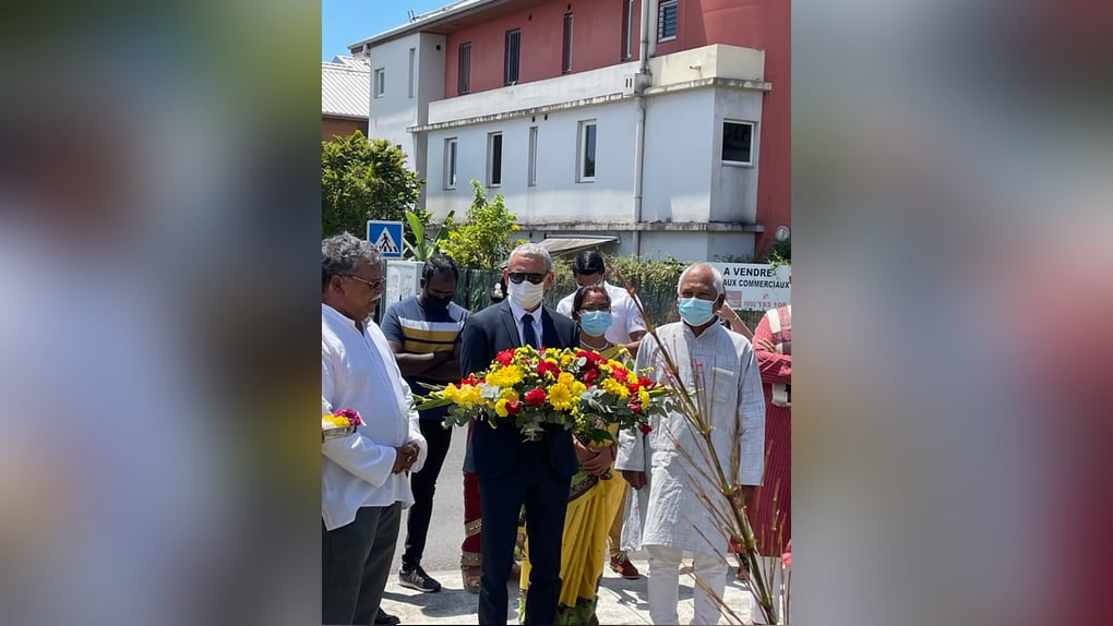 Un hommage rendu au Mahatma Gandhi à Saint-André