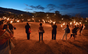 St-Denis : Un mandala de lumières au parc de la Trinité