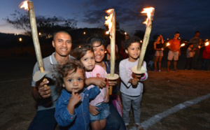 St-Denis : Un mandala de lumières au parc de la Trinité