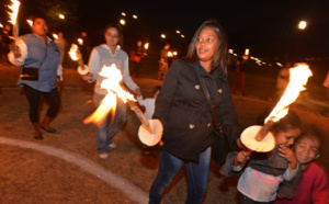 St-Denis : Un mandala de lumières au parc de la Trinité