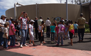 Visite guidée de la nouvelle station épuration de l'Etang-Salé