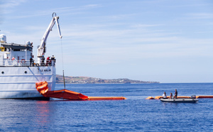 Retour en images: Exercice de lutte contre la pollution maritime au Port