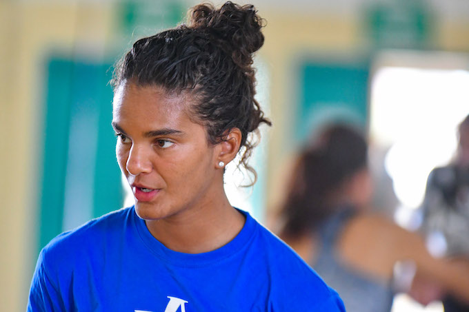 Retour en images : La championne de boxe Anissa Meksen délivre ses précieux conseils