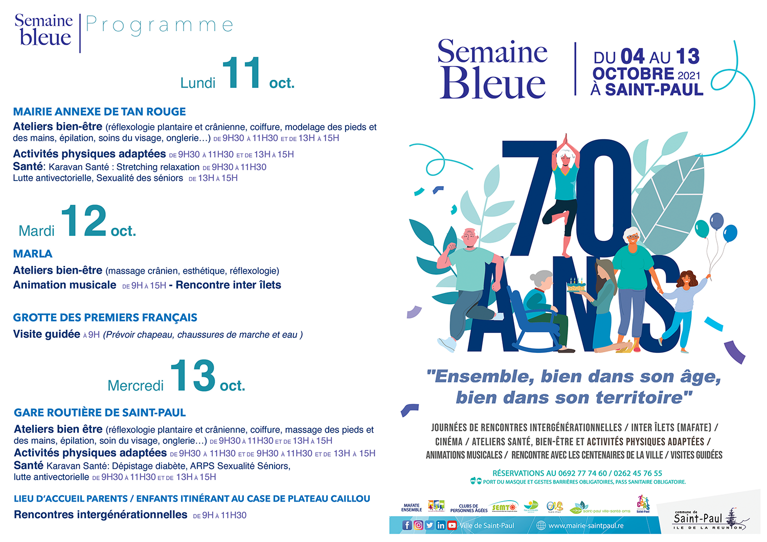 La Semaine Bleue s’invite à la gare routière de Saint-Paul !