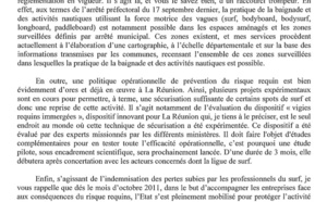Interdiction de baignade et d'activités nautiques: