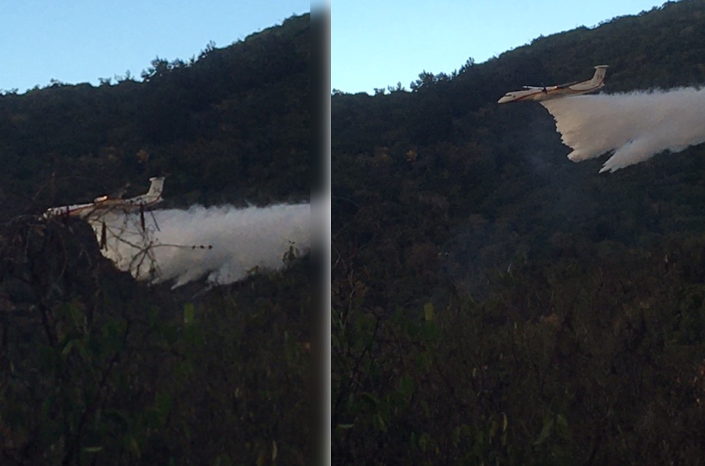 Incendie à La Possession : Le Dash8 intervient