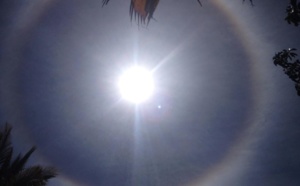 Un halo autour du soleil...