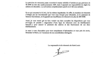 Document confidentiel: Les employés communaux de St-Louis pas sûrs d'être payés à la fin du mois
