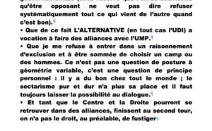 Les notes de Nassimah Dindar pour sa conférence de presse : les raisons de son soutien à RPV