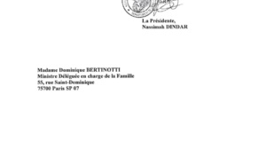 Nassimah Dindar interpelle Dominique Bertinotti, ministre en Charge de la Famille