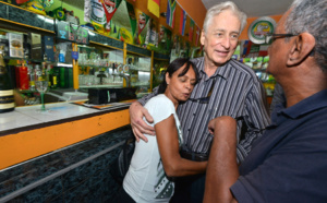 Le retour à La Réunion de Francis Collomp en images